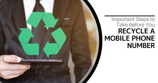 A phone with a recycle sign on it